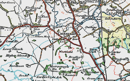 Old map of Catterall in 1924