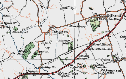 Old map of Catterton in 1924