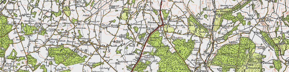 Old map of Causeway in 1919