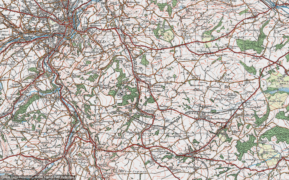 Old Map of Causeway Foot, 1924 in 1924