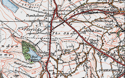 Old map of Causeway Foot in 1925