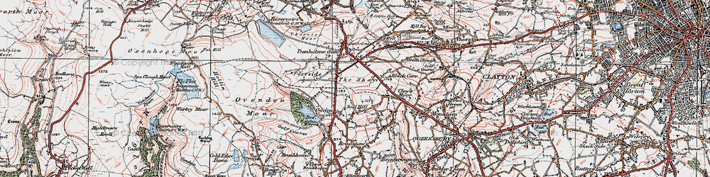 Old map of Causeway Foot in 1925
