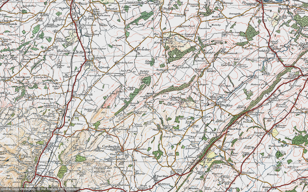 Old Map of Causewaywood, 1921 in 1921