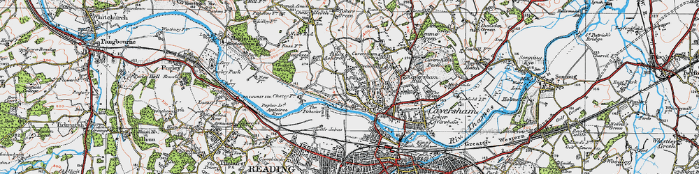 Old map of Appletree Eyot in 1919