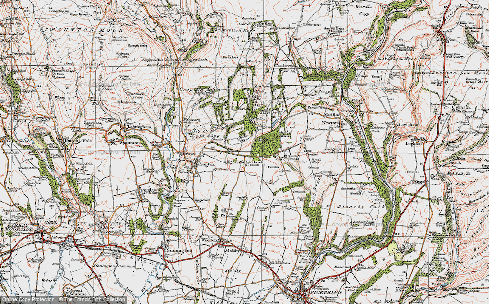 Old Map of Cawthorne, 1925 in 1925