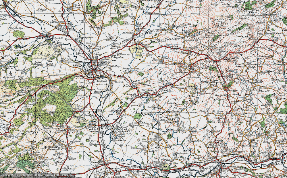 Old Map of Caynham, 1920 in 1920