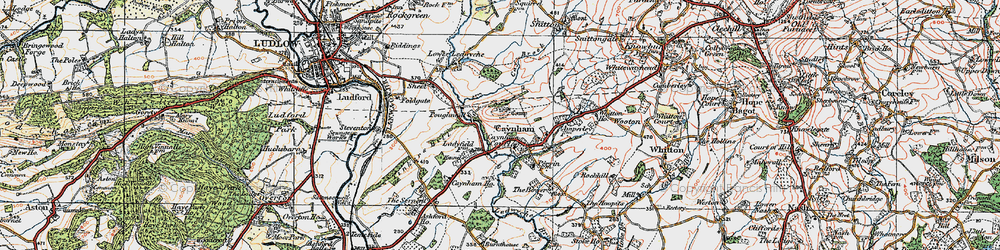 Old map of Burnthouse in 1920