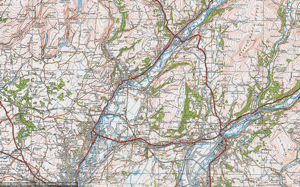 Old Map of Cefn-y-Garth, 1923 in 1923