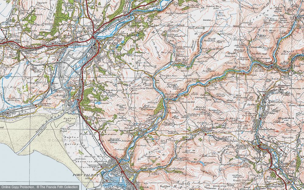 Old Map of Cerrig Llwydion, 1923 in 1923
