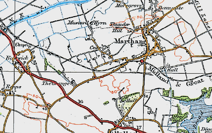 Old map of Cess in 1922