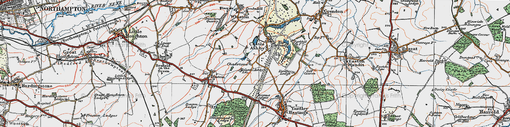 Old map of Avenue Lodges in 1919