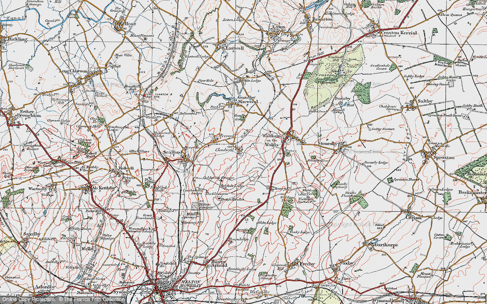 Old Map of Chadwell, 1921 in 1921
