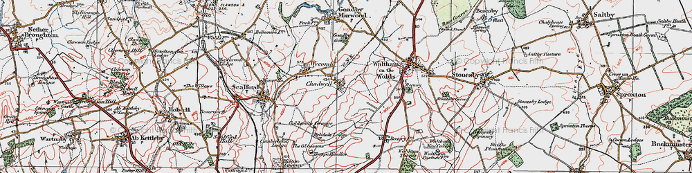 Old map of Chadwell in 1921