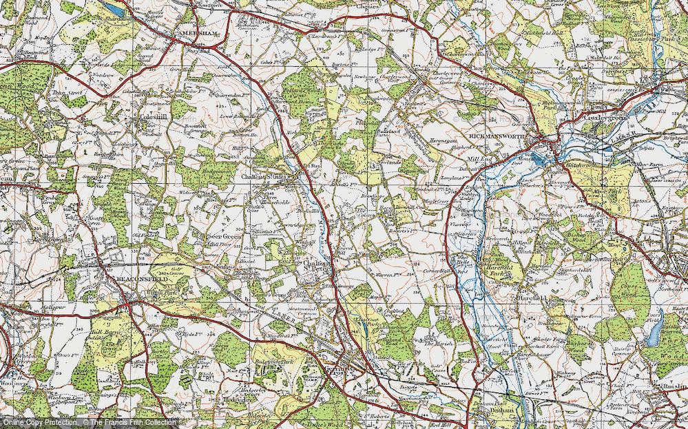 Old Map of Chalfont Common, 1920 in 1920