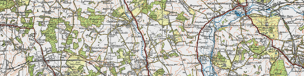 Old map of Bowstridge in 1920