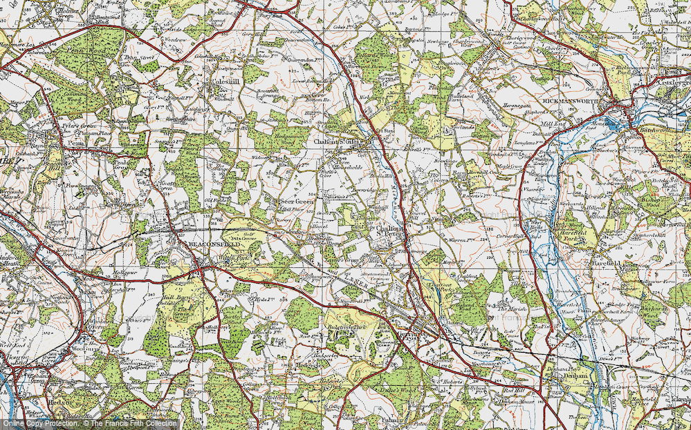 Old Map of Chalfont Grove, 1920 in 1920
