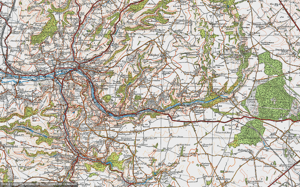 Old Map of Chalford Hill, 1919 in 1919