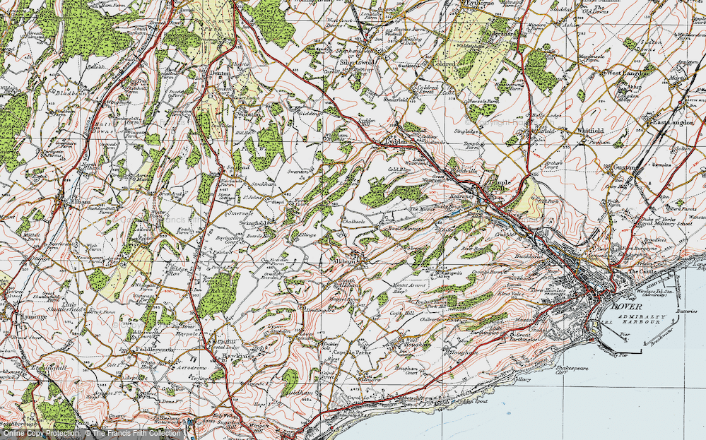 Old Map of Chalksole, 1920 in 1920