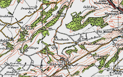Old map of Chalksole in 1920