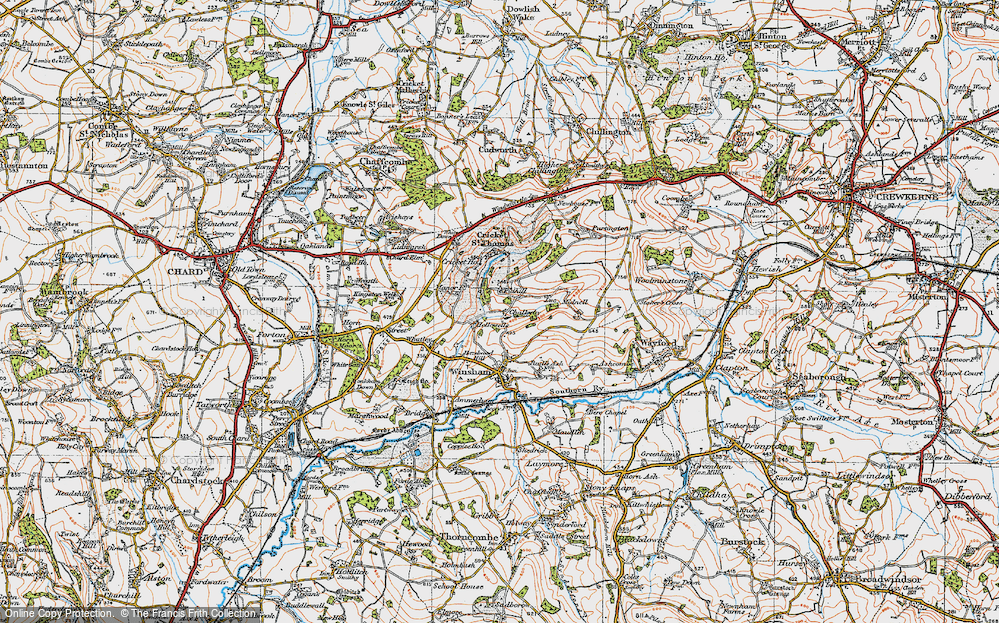 Old Map of Chalkway, 1919 in 1919