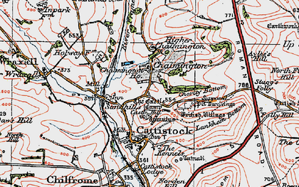 Old map of Chalmington in 1919