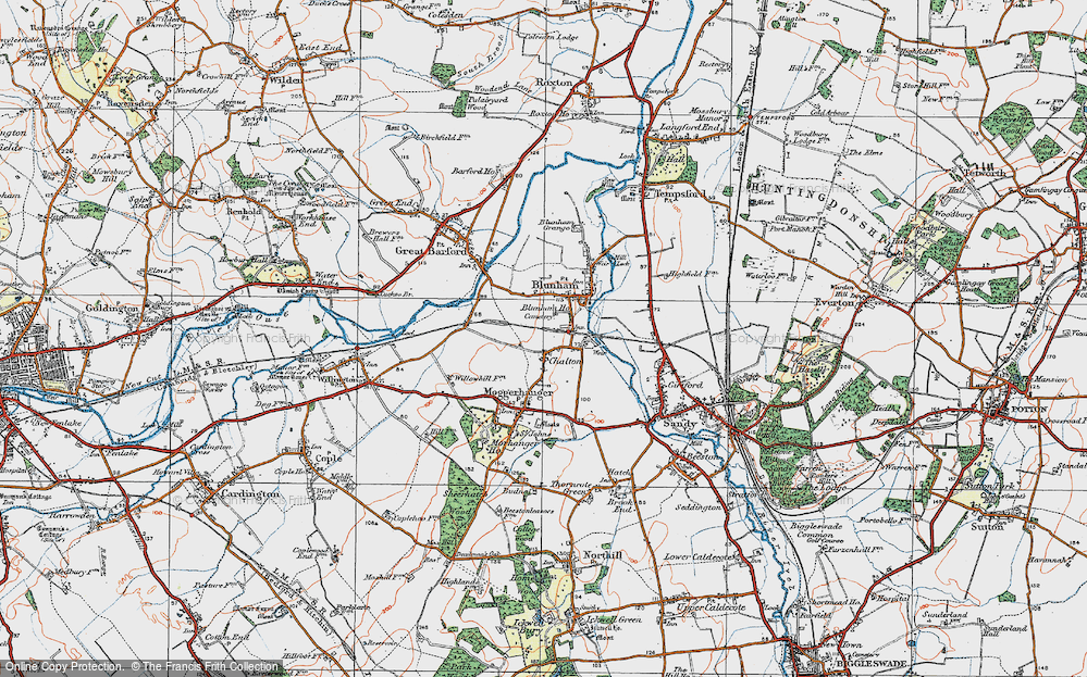 Old Map of Chalton, 1919 in 1919