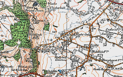 Old map of Chandler's Cross in 1920