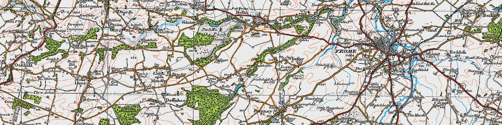 Old map of Chantry in 1919