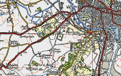 Old map of Chantry in 1921