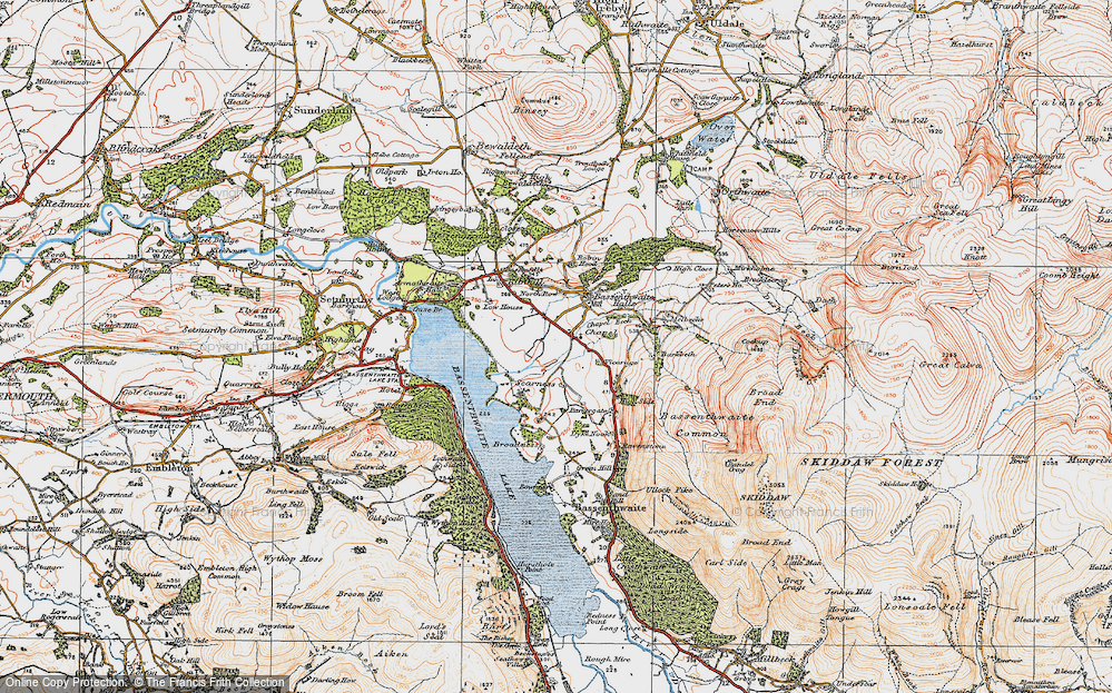 Old Map of Chapel, 1925 in 1925