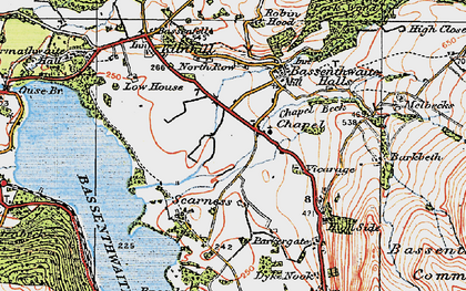 Old map of Chapel in 1925