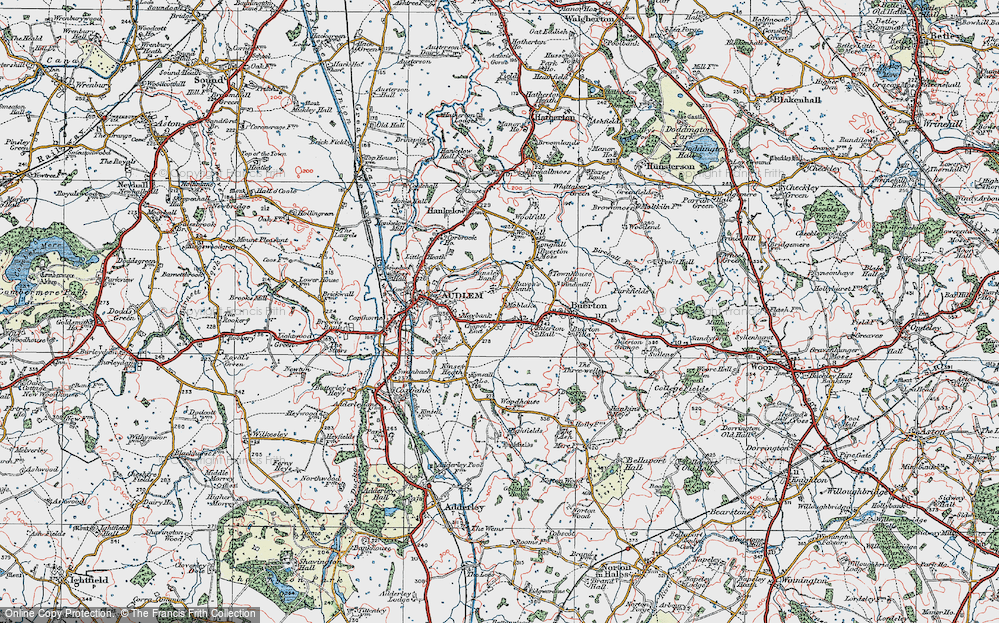 Old Map of Chapel End, 1921 in 1921