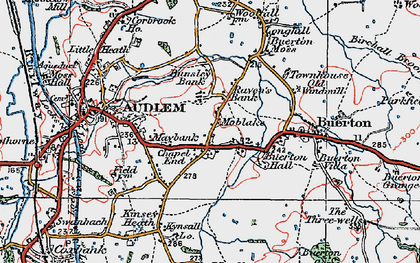 Old map of Chapel End in 1921