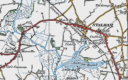 Old map of Chapel Field in 1922