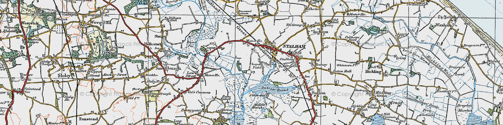 Old map of Chapel Field in 1922