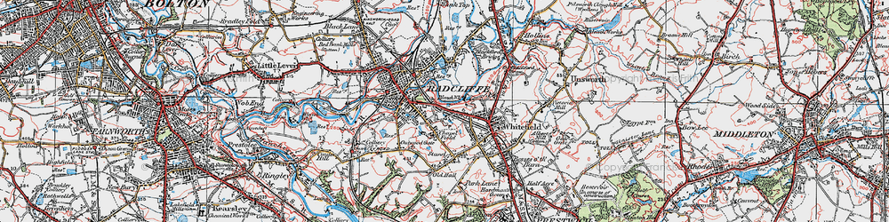 Old map of Chapel Field in 1924