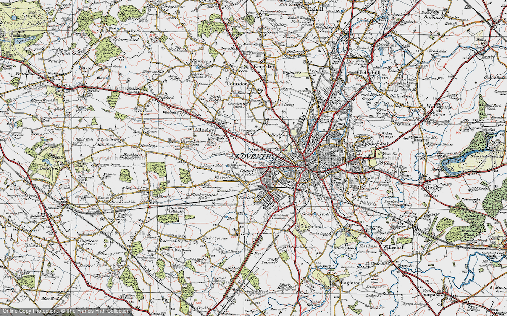 Old Map of Chapel Fields, 1920 in 1920