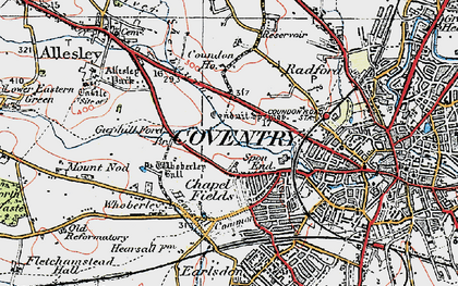 Old map of Chapel Fields in 1920