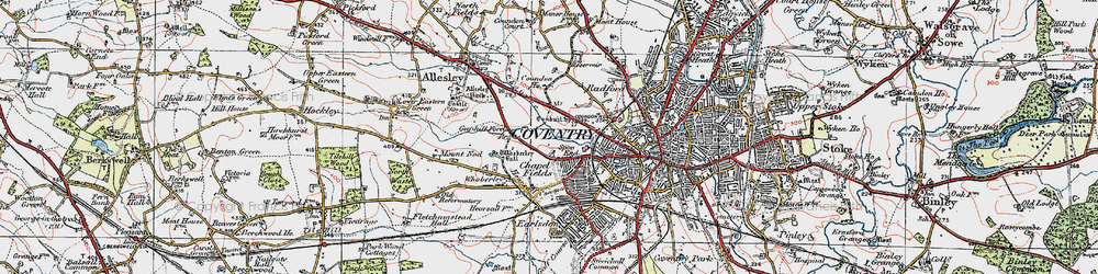 Old map of Chapel Fields in 1920