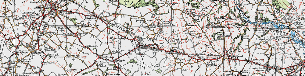 Old map of Chapel House in 1923