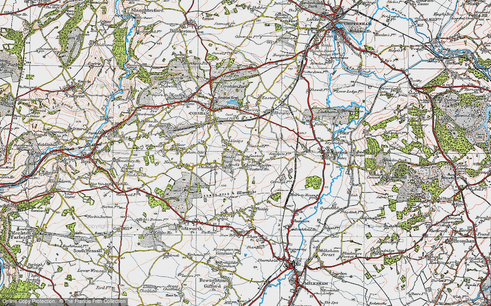 Old Map of Chapel Knapp, 1919 in 1919