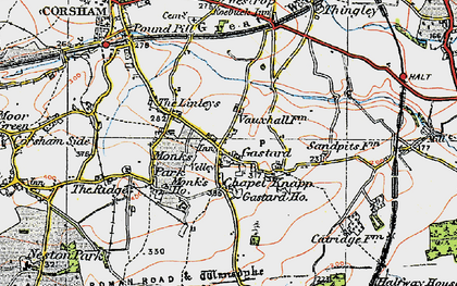 Old map of Chapel Knapp in 1919