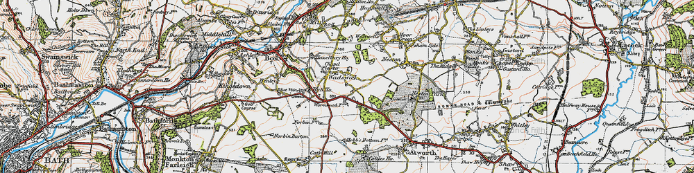 Old map of Chapel Plaister in 1919