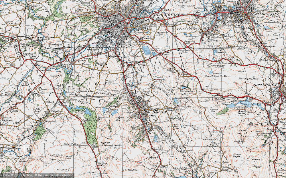 Old Map of Chapels, 1924 in 1924