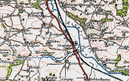 Old map of Langham Lake in 1919
