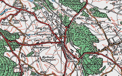 Old map of Chapeltown in 1924