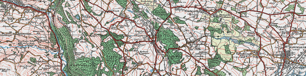 Old map of Chapeltown in 1924