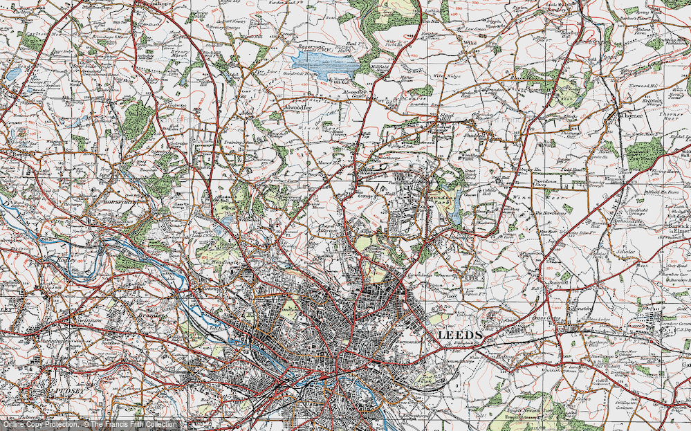 Old Map of Chapeltown, 1925 in 1925