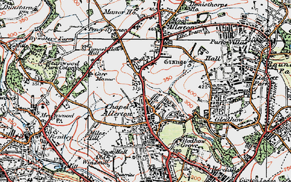 Old map of Chapeltown in 1925
