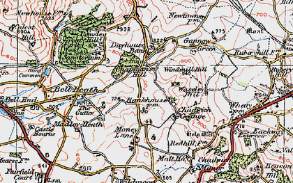 Old map of Chapman's Hill in 1921
